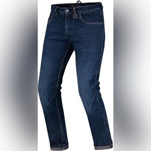 Shima Devon Motorcycle Denim Jeans In Dark Blue | Men's Size 38x34